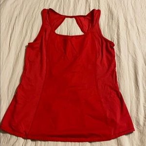 Lululemon size 6 Red workout top
